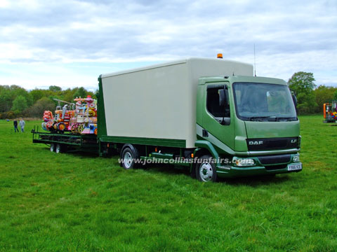 DAF with Juvenile at Knutsford, prior to the May Day funfair,image