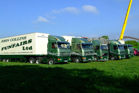 The Feet lined up at Knutsford, prior to the May Day funfair,image