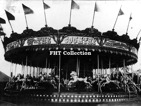 John Collins' 4–abreast Gallopers, Lower Broughton Road, Salford, May 1914 FHT Collection,image